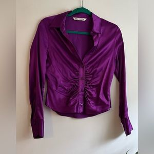 Zara satin blouse